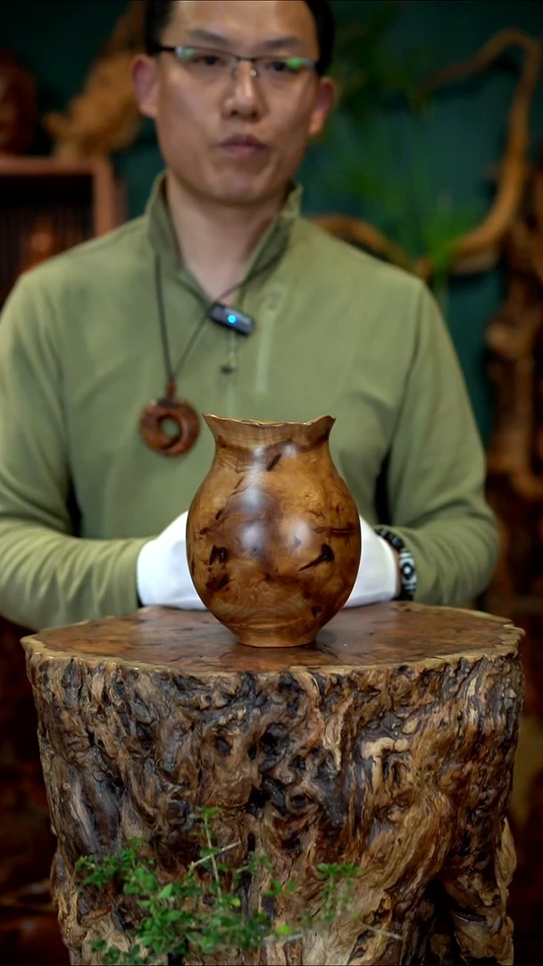 枣木雷击枣木花尊