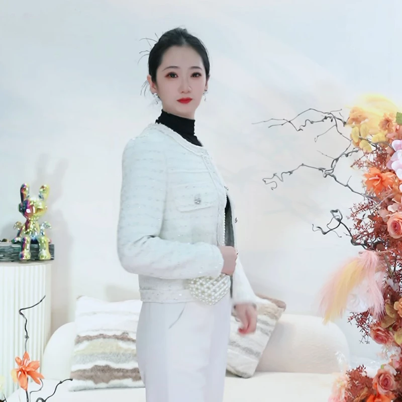 小香风短外套2025秋季时尚百搭气质修身显瘦短款女士小外套3097