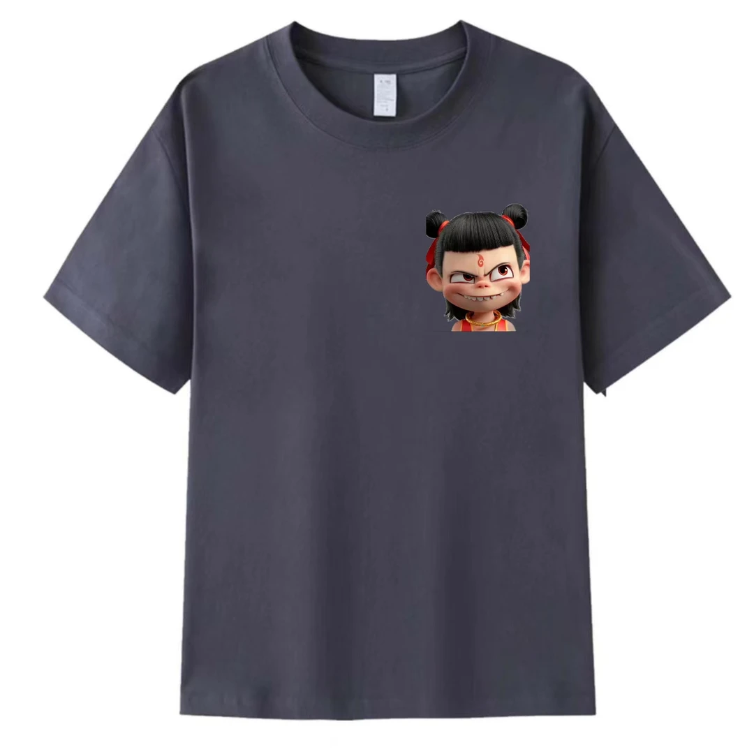 CMT02哪吒宽松夏季免烫日常春夏运动透气短袖T恤纯棉