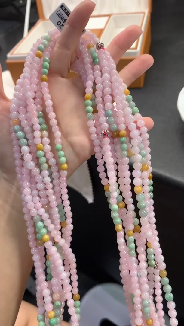 项链未镶嵌翡翠FC520 翡翠三彩项链 多样性发其一