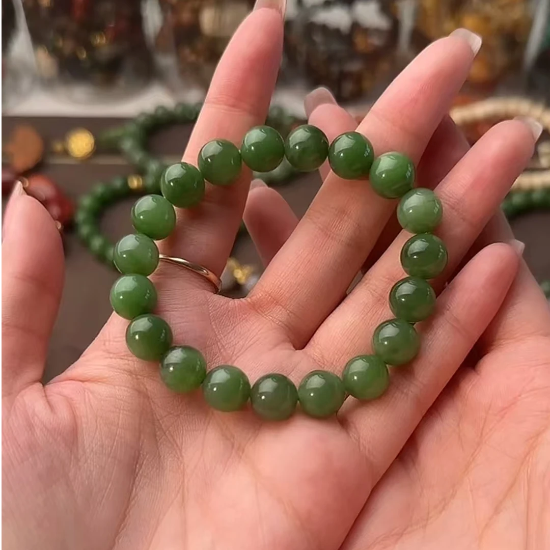 天然碧玉10mm微瑕手串