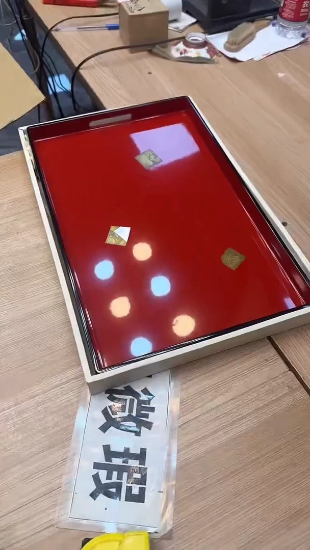 ?*漏2516墨樱社专属定闪链接木茶盘