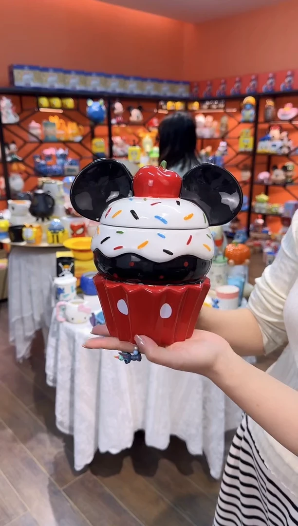 瓷片@@米奇冰激凌饼干罐