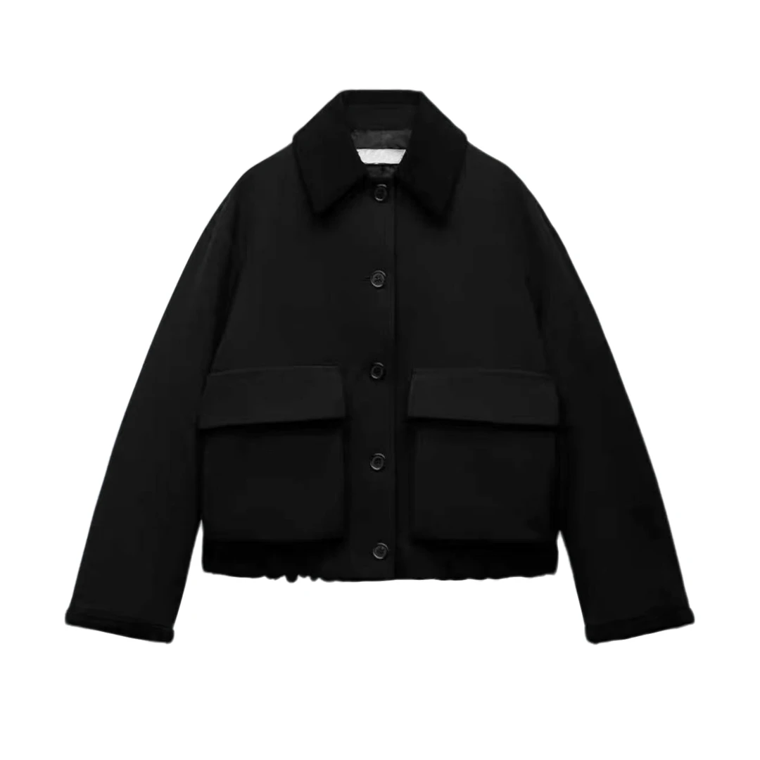 tiny&Kelly【飞行】高级宽松翻领外套