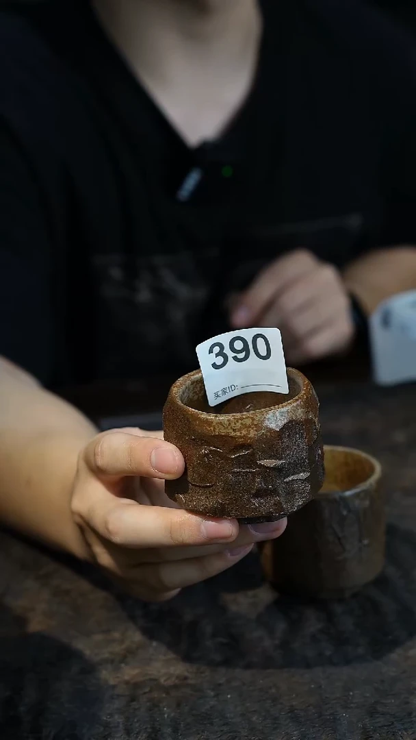 潮州手工原矿砂铫壶主人杯柴烧390