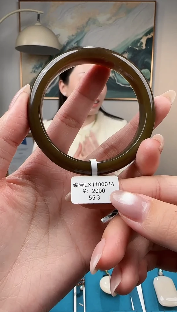 未镶嵌手镯和田玉55.3 LX