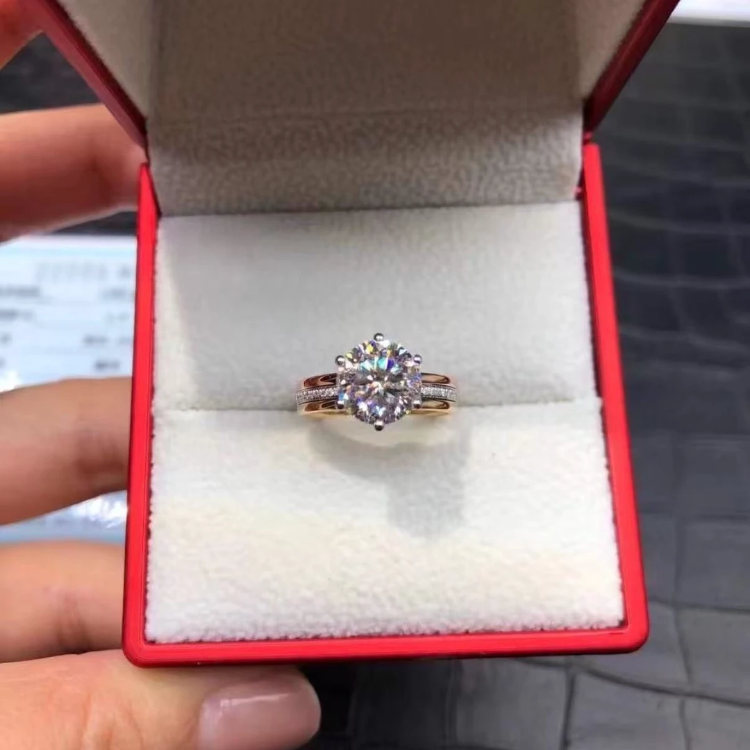 实验室培育钻石【经典六爪许愿池戒指】轻奢气质时尚日常款钻戒