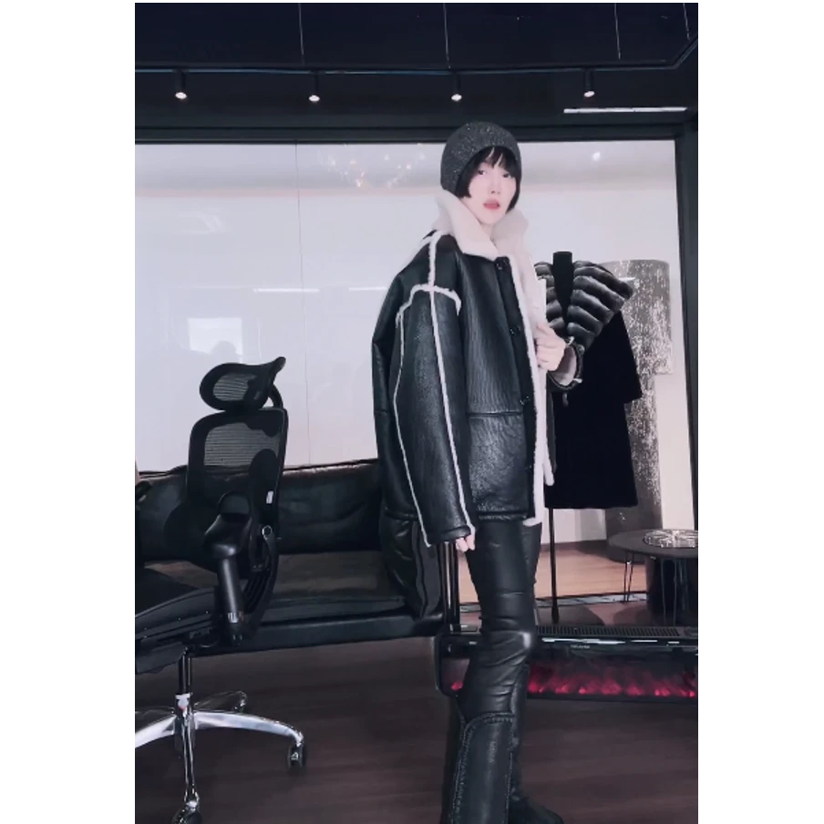 美利奴羊毛皮衣外套  WT1185