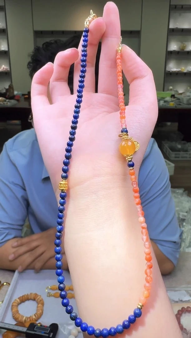 青金石未镶嵌项链多样性发一件 196