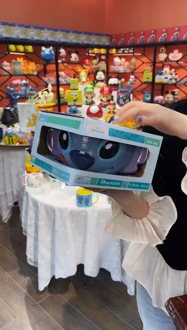 瓷片@@史迪奇水果沙拉碗（礼盒）