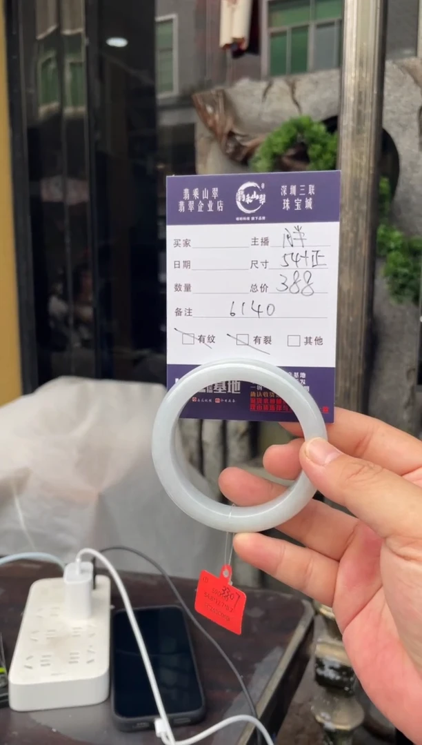 未镶嵌手镯翡翠W 54正圈 6140