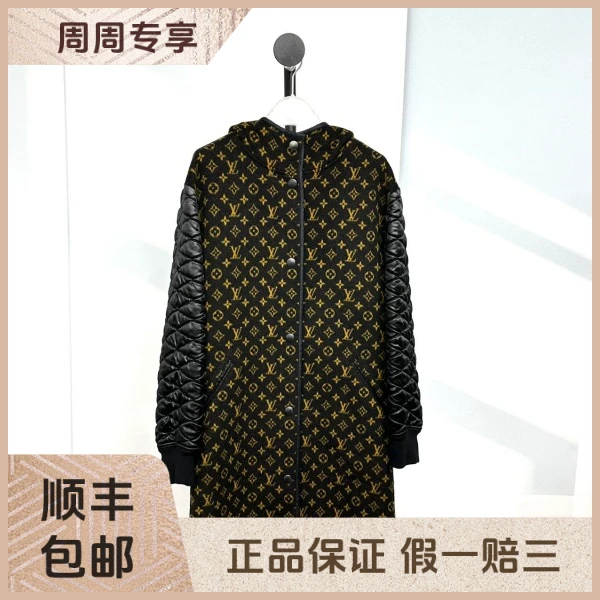 妃鱼/路易威登/丝缎、羊毛、亮片/大衣/95新/z五二七