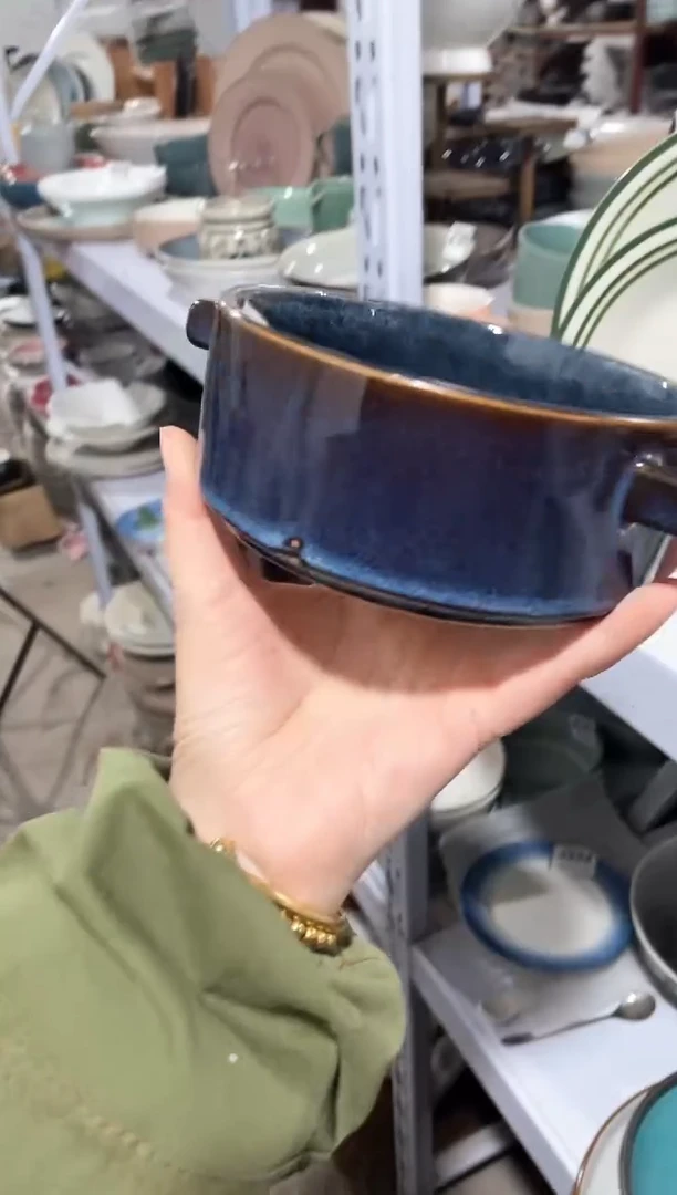 【闪购商品】碗微瑕（1个装）676双耳碗