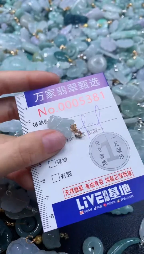 吊坠(不含链)未镶嵌翡翠5381