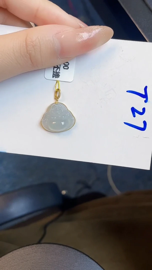 【闪购商品】翡翠颈饰18K金镶嵌00000000