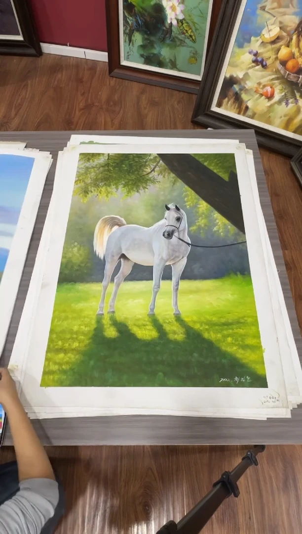 油画【56号】约90*60丨朝鲜原创纯手绘孤品油画丨顺丰包邮