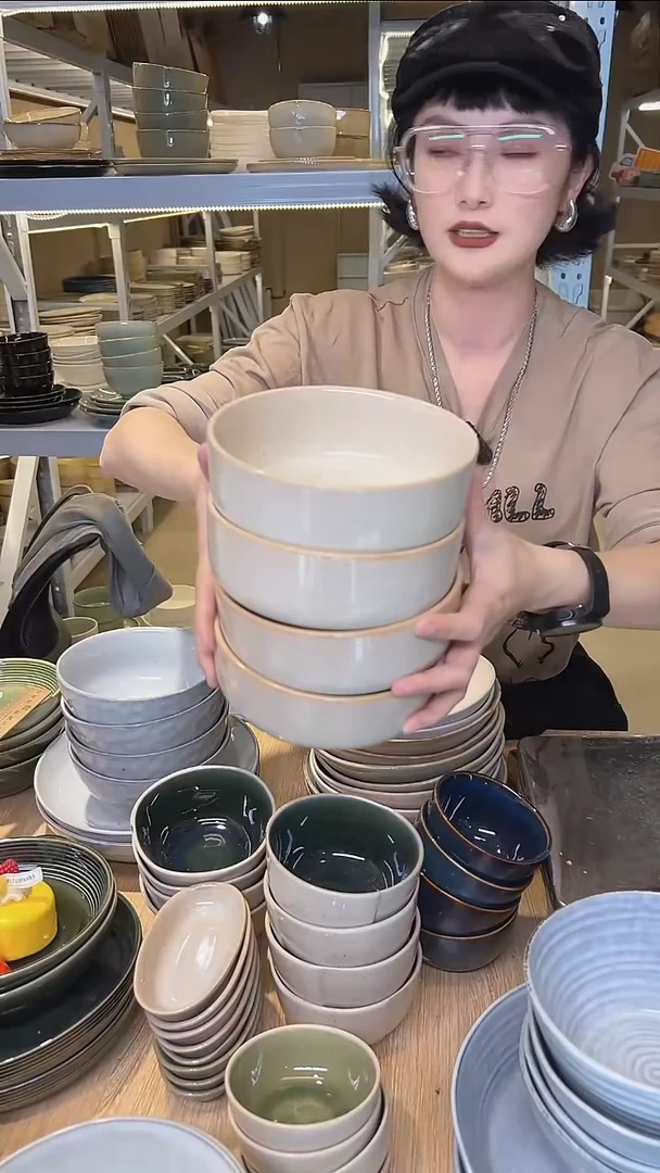 瓷73高温釉下彩陶瓷餐具默认微瑕