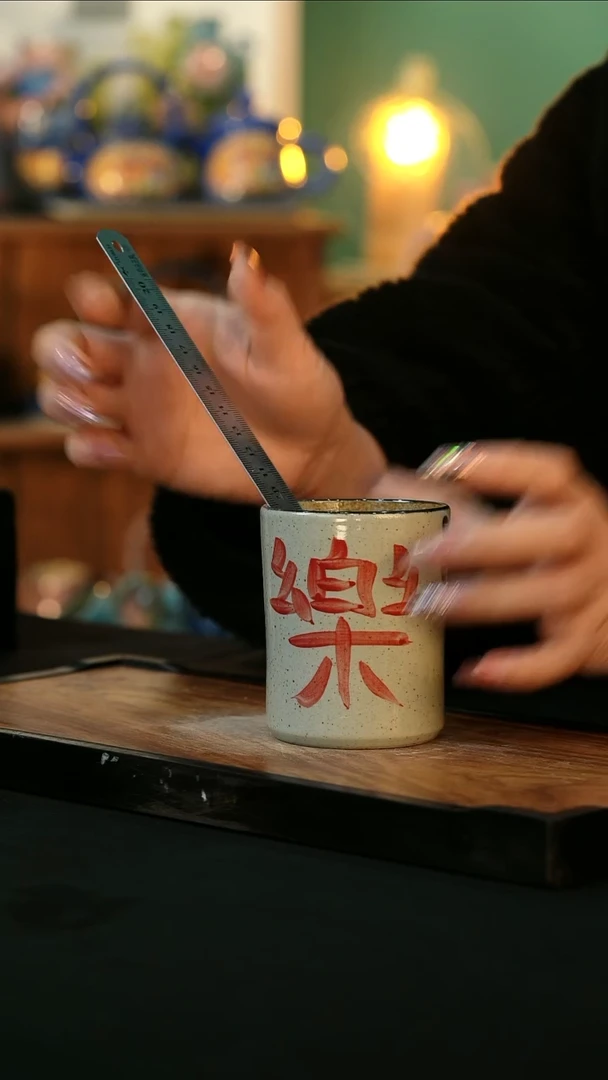 【闪购商品】杯手绘心瓷陶瓷浮力