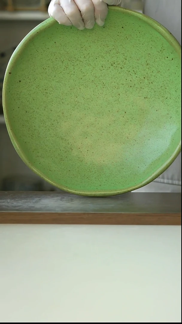 陶瓷Dxc原野竹叶青主菜深盘25cm@4-2@