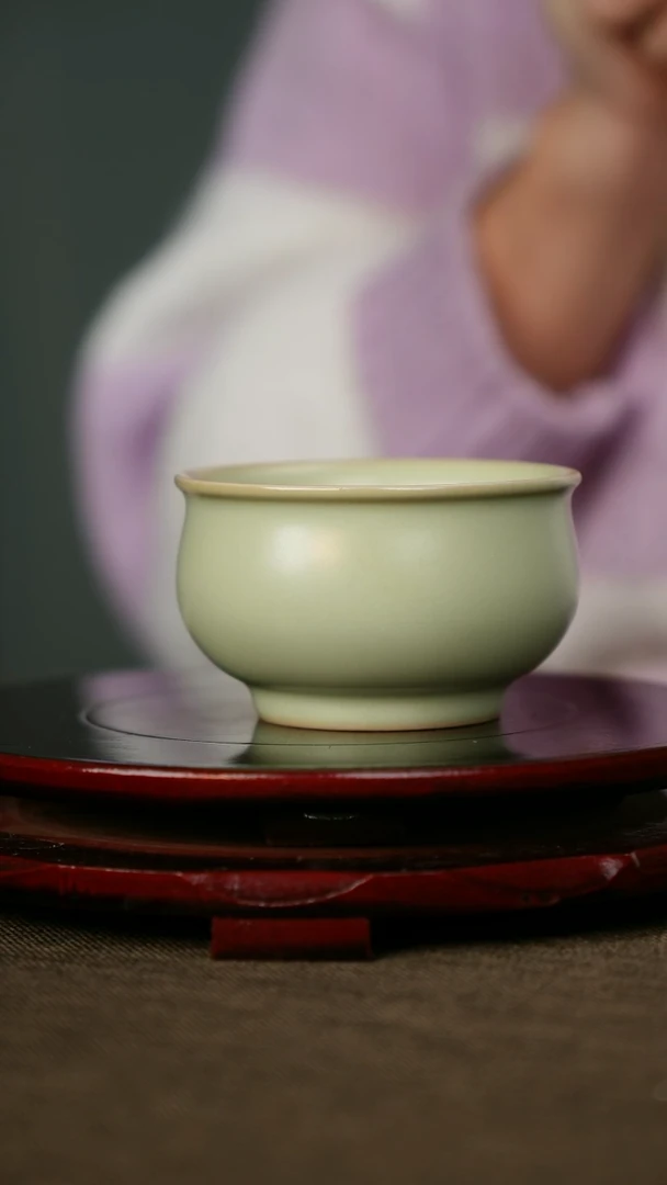 全品 粉青 福袋杯 带底款