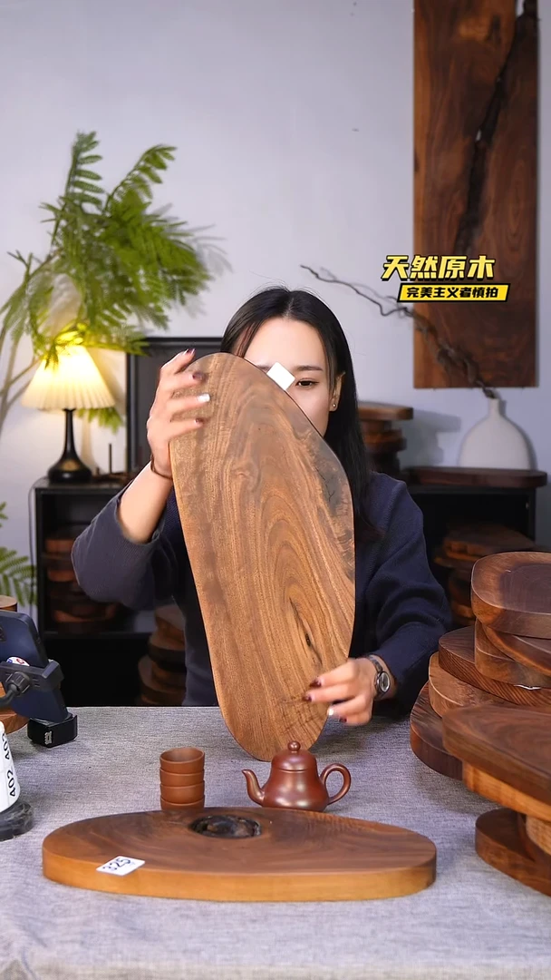 木北美黑胡桃原木.干裂疤结不属于商品质量问题完美主义者慎拍