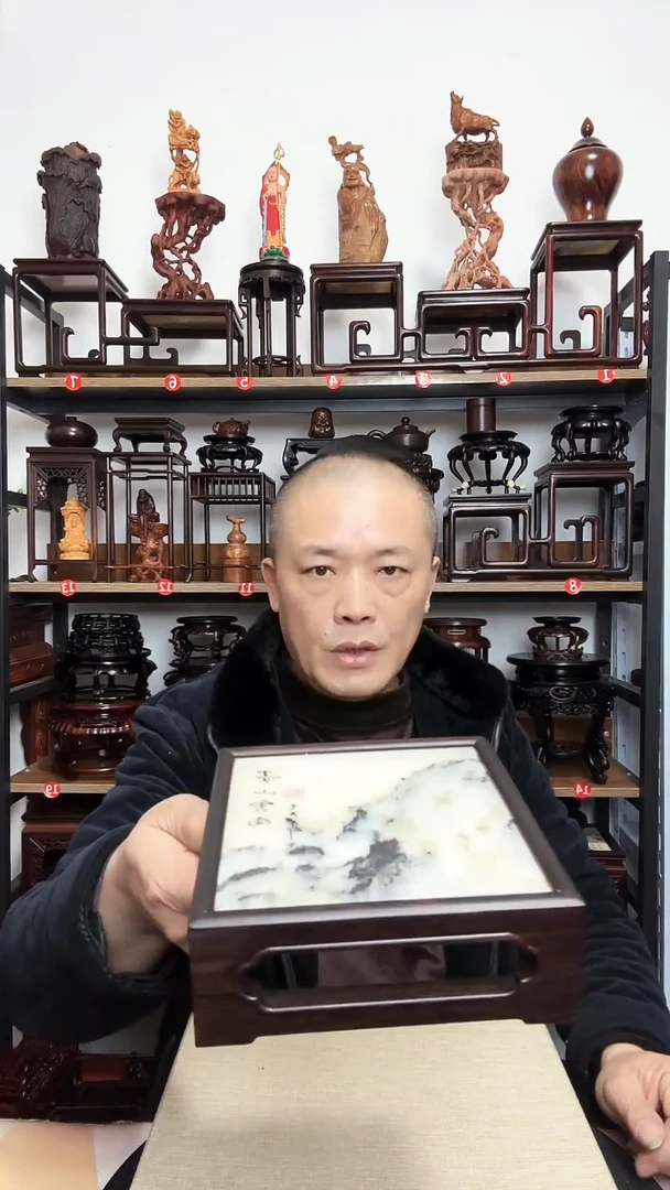 紫砂底座木15正方