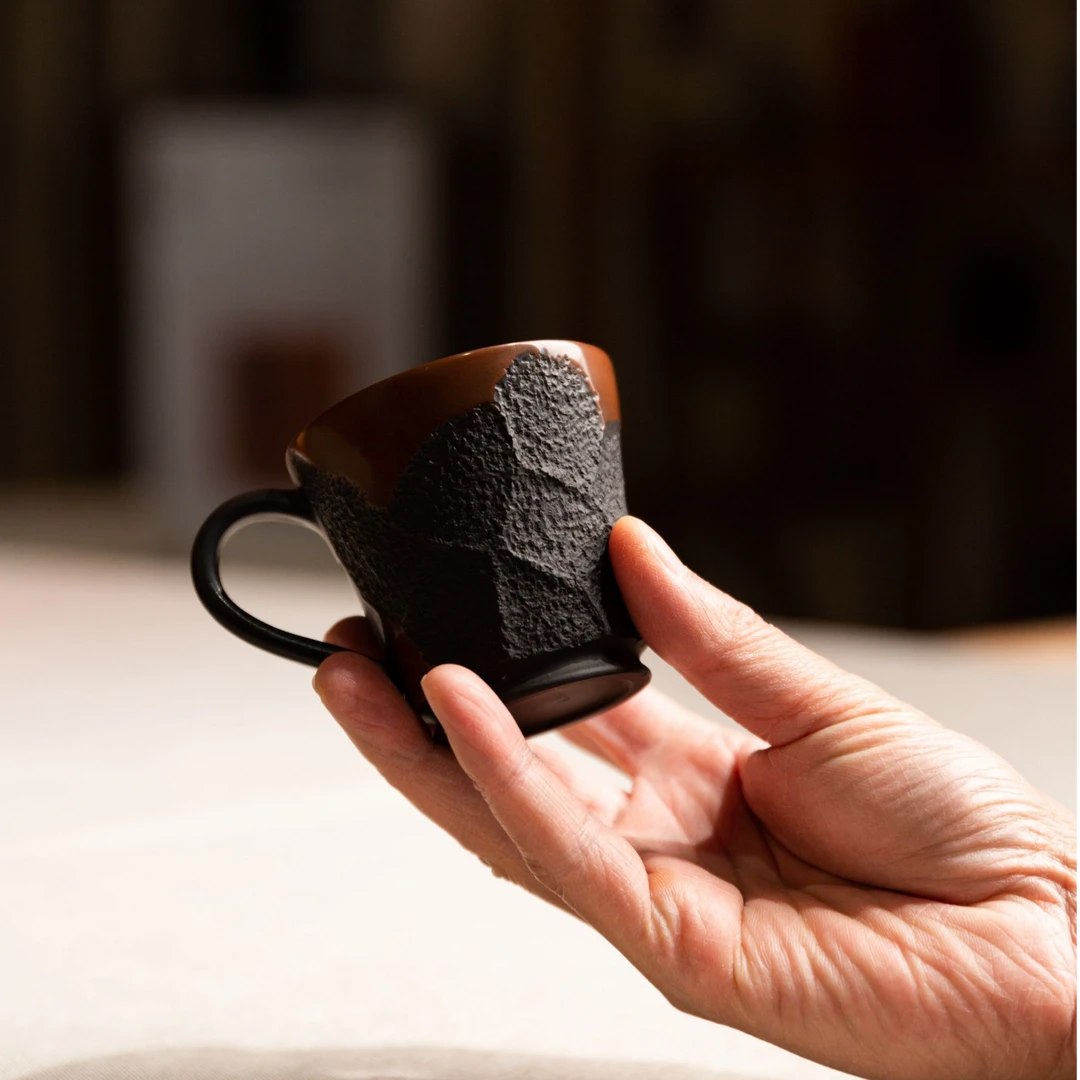 八点铺子·建水紫陶·紫陶咖啡杯新中式国风轻奢高级小众设计感