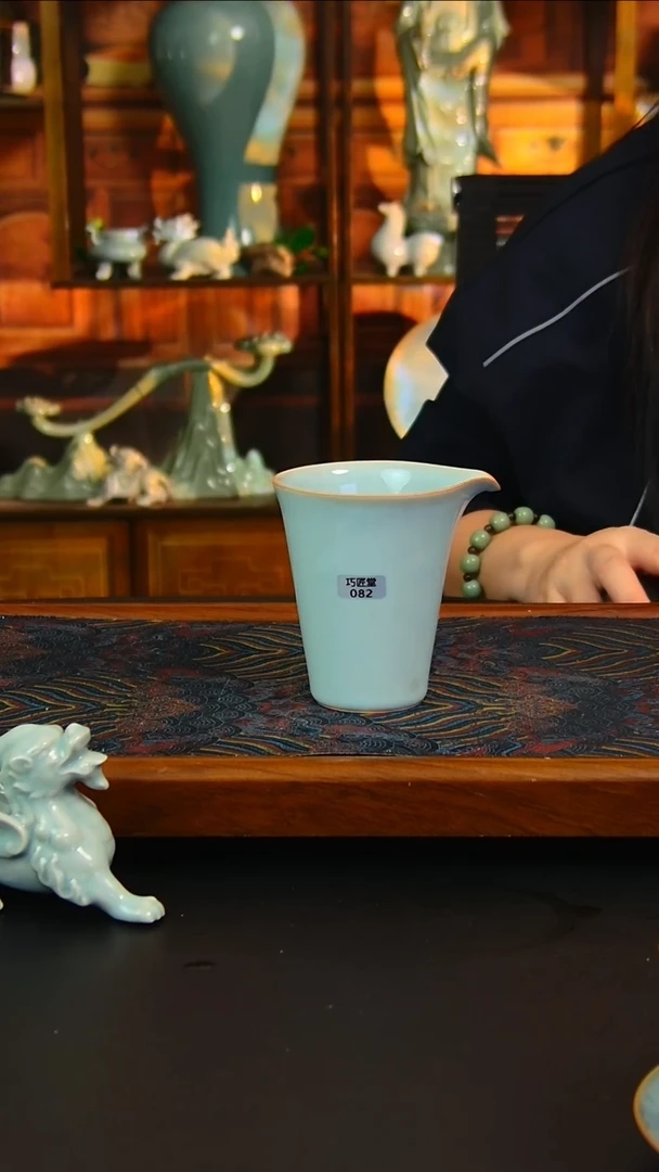 瓷片原矿汝瓷福利单杯，大暇