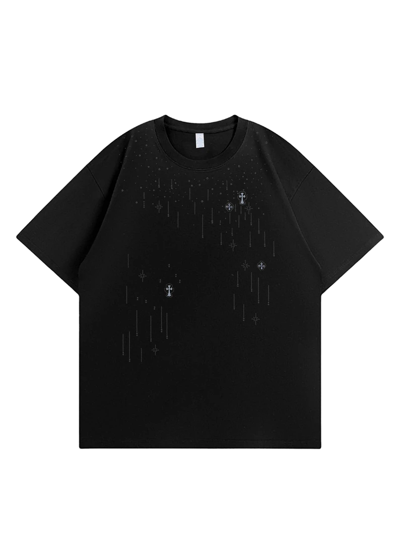 彤彤【K01-K35】现货重工潮牌重磅纯棉高克重T恤短袖男女同款情侣