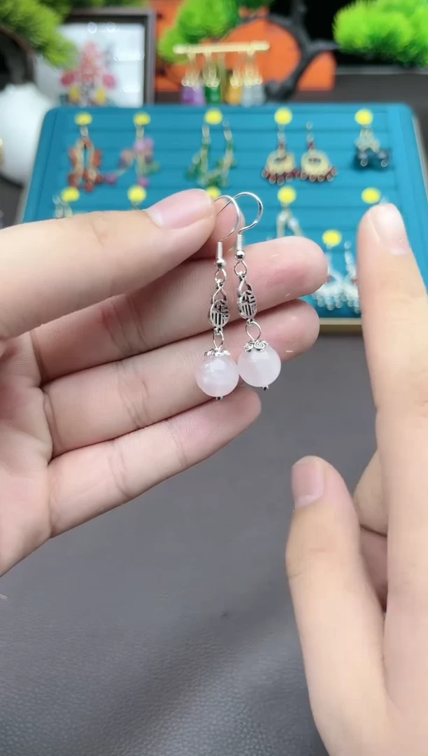 【闪购商品】水晶耳饰银S925镶嵌238000