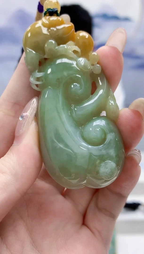 未镶嵌定制翡翠5028jw-毛货挂件105