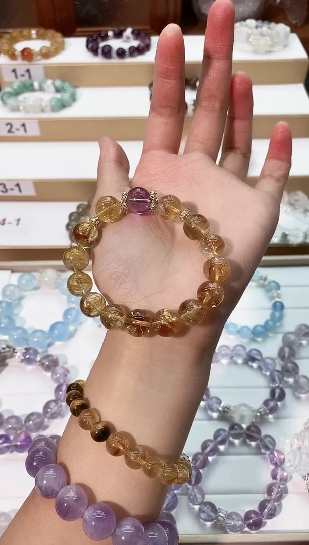 【闪购商品】水晶手串未镶嵌黄塔晶手串