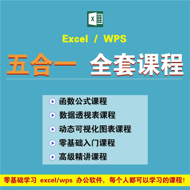Excel/WPS 五合一全套课程