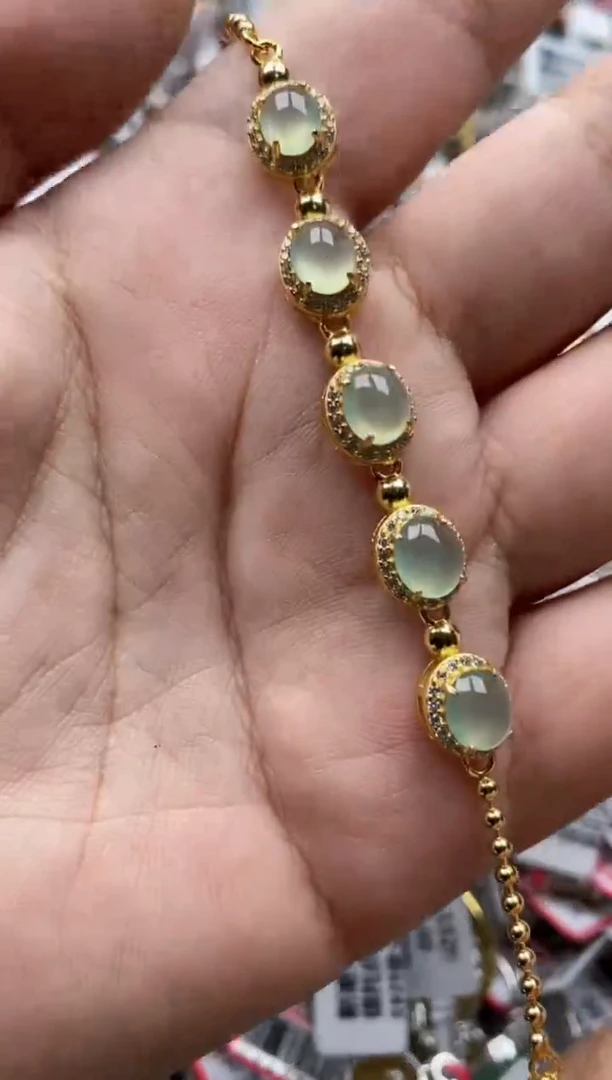 【闪购商品】翡翠戒指银S925镶嵌6666---10