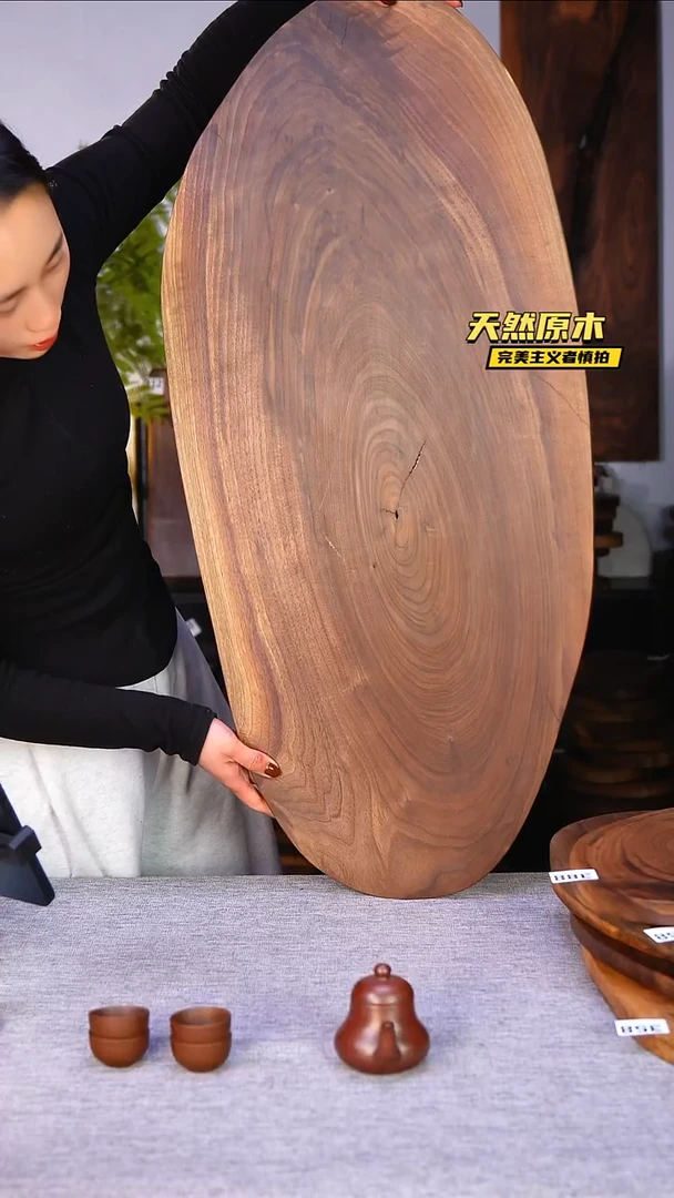 木北美黑胡桃原木.干裂疤结不属于商品质量问题完美主义者慎拍