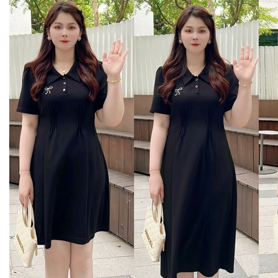 【玲胖胖 莓果絮语】新款宽松时尚百搭显瘦大码连衣裙LPP61666