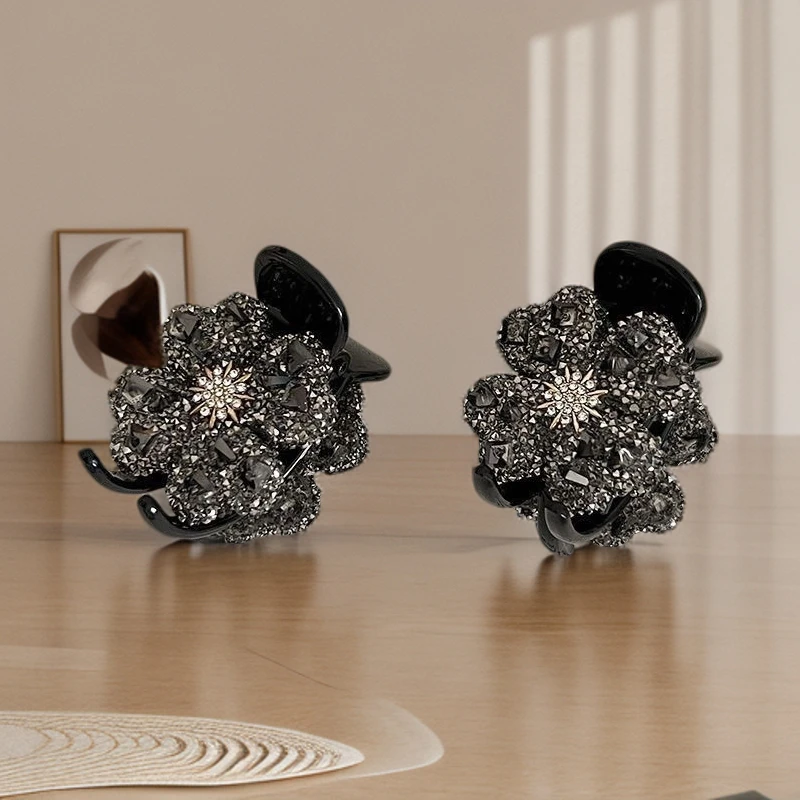 发夹小香风气质网红可爱黑色发卡复古小抓夹法式精致优雅