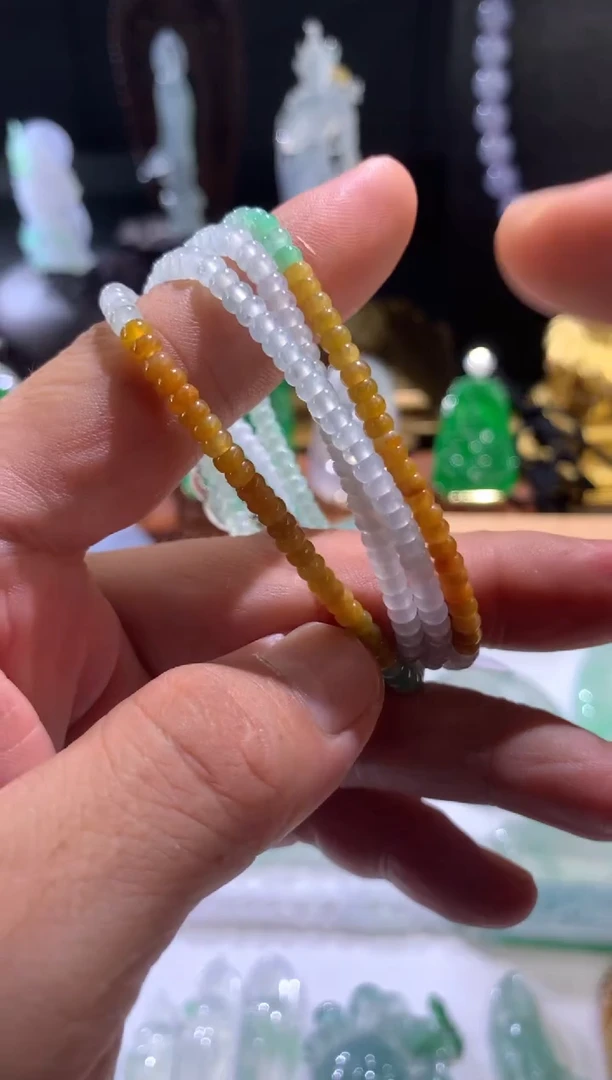 项链未镶嵌翡翠天然翡翠珠链项链