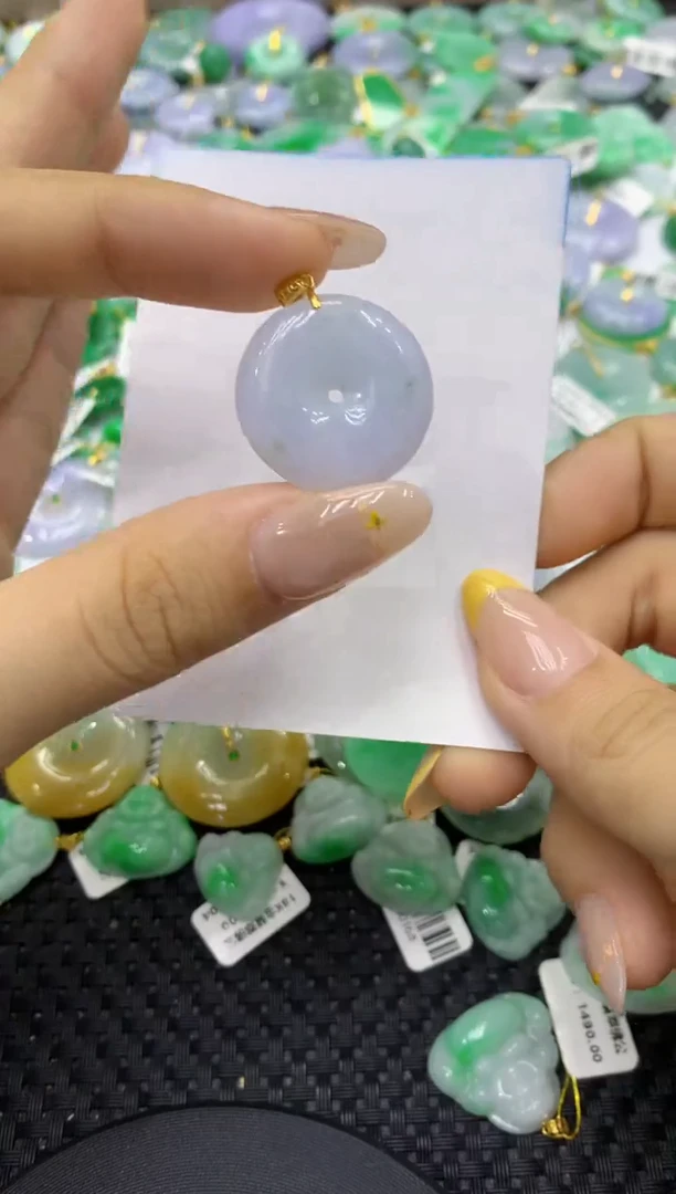 颈饰未镶嵌翡翠天然缅甸翡翠A货