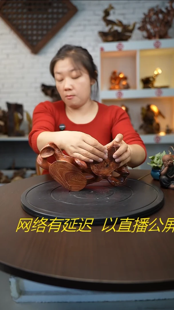 木木雕款伊****4云南金丝红木摆台