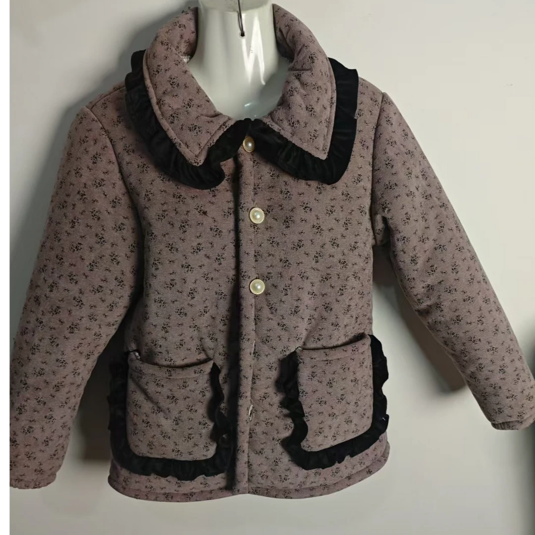 加绒加厚中老年外穿家居服