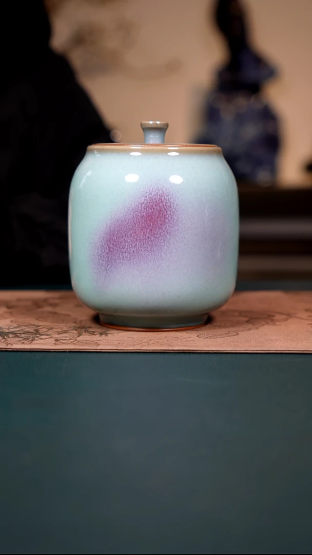 神垕钧瓷茶器摆件