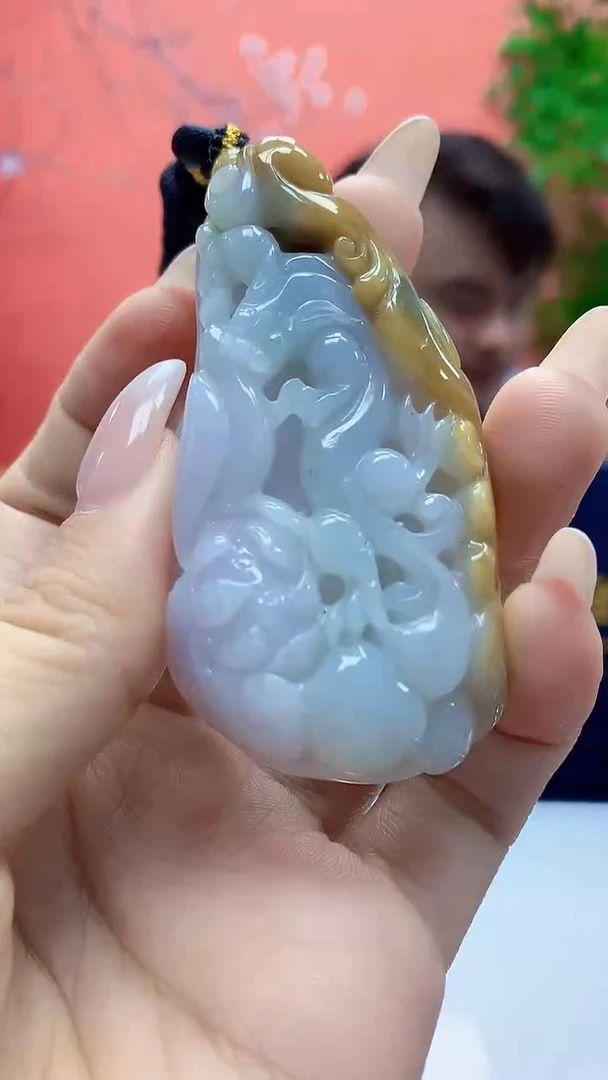 未镶嵌定制翡翠5060ty-毛货挂件32