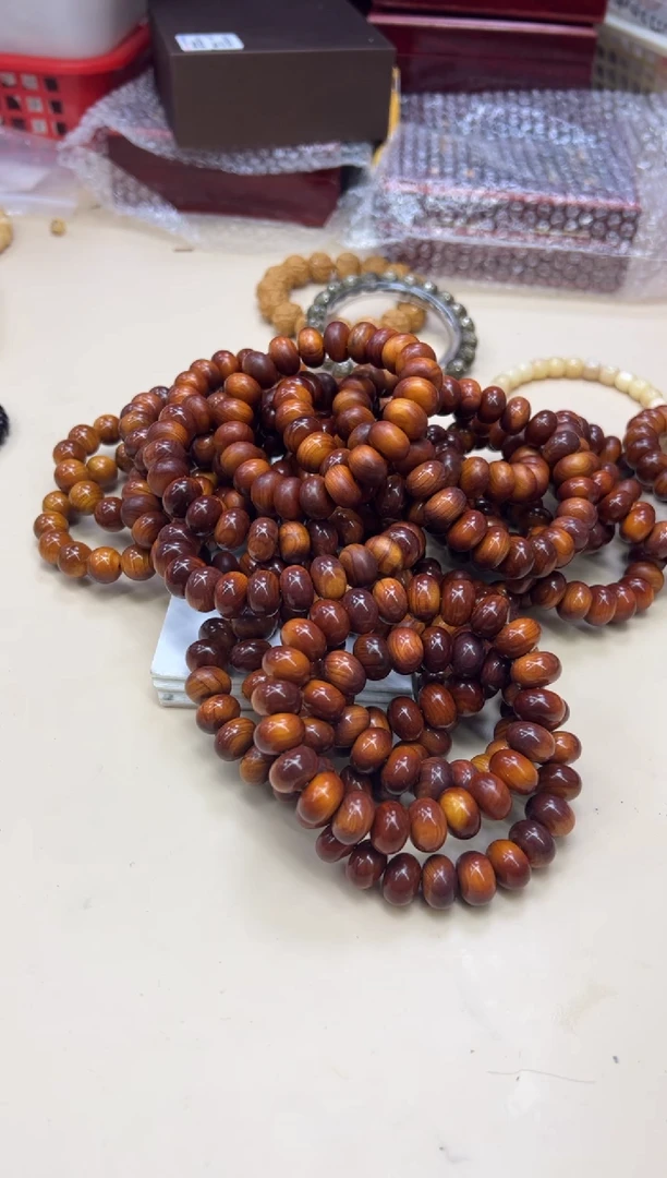 柏木（崖柏）手串/手链052401崖柏算盘珠单圈