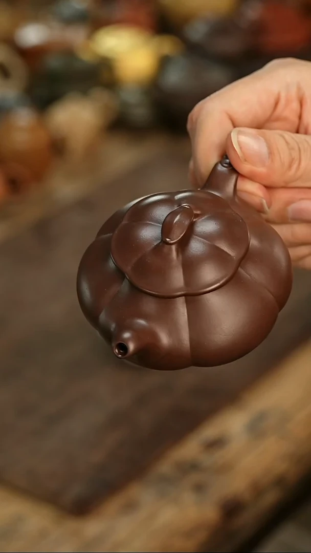 茶壶紫砂锦文简瓢