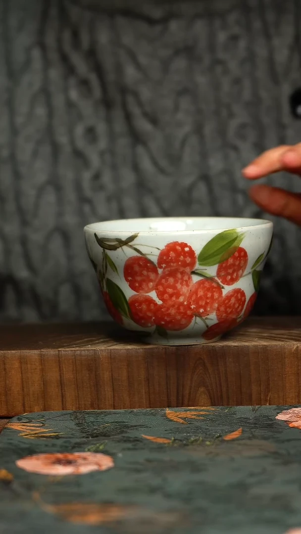 杯釉下彩手工手绘同款陶器