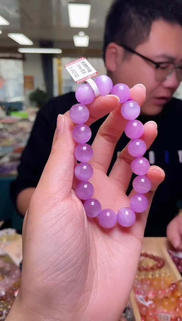 未镶嵌锂辉石手链12±/x-424【