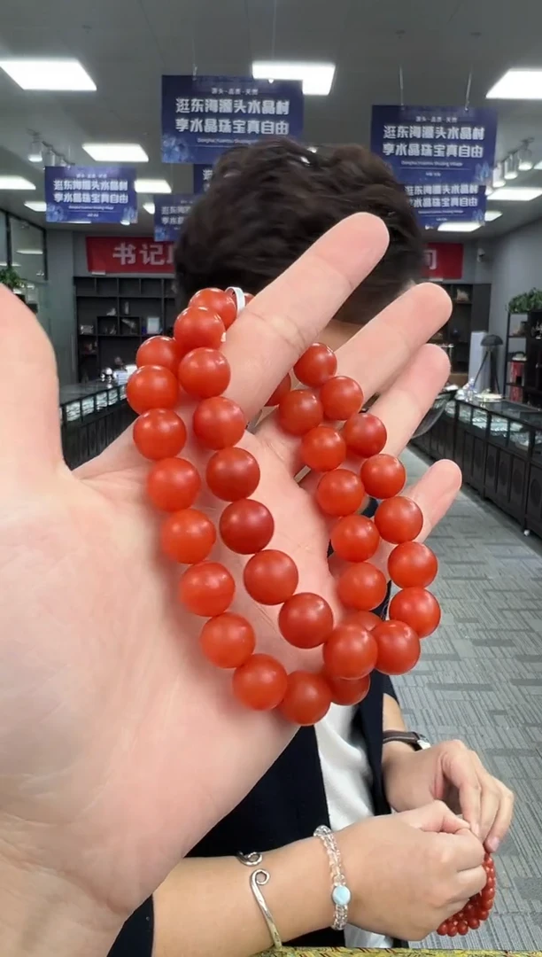 【闪购商品】未镶嵌南红玛瑙手链xl3449约11mm多样性发一件