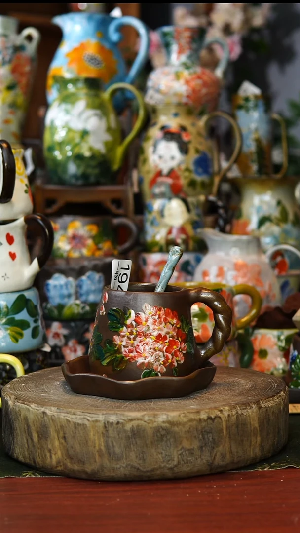 陶瓷194景德镇手工手绘釉下彩