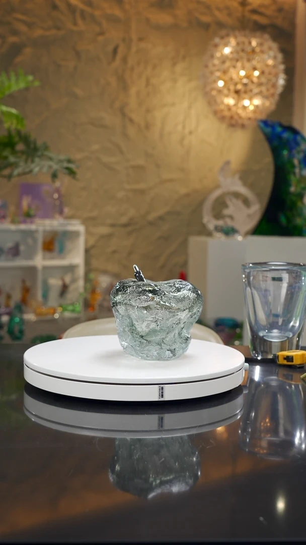 手工艺品琉璃h*烟灰色笔洗